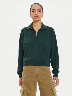 Gap Gap Mikina 523576-00 Zelená Relaxed Fit