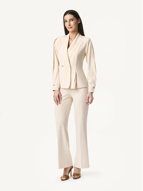 KMX KMX Marynarka 107770001 Beżowy Fitted Fit