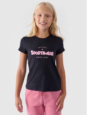 4F 4F T-shirt 4FJWAW24TTSHF1543-20S Nero Regular Fit