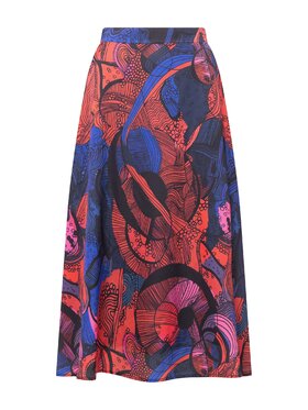 QUIOSQUE QUIOSQUE Spódnica QUIOSQUE 7SB002621 Czerwony Regular Fit