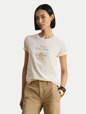 LAUREN RALPH LAUREN LAUREN RALPH LAUREN T-shirt 200P13943002 Crema Regular Fit