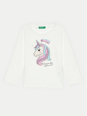 United Colors Of Benetton United Colors Of Benetton Μπλουζάκι 3096G10H1 Εκρού Regular Fit