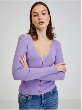 Orsay Orsay Kardigan 511185-97__S Fioletowy Slim Fit