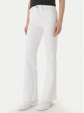 DKNY DKNY Jeansy DJ4M4005 Biały Flare Fit