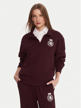 Tommy Hilfiger Tommy Hilfiger Mikina UW0UW06078 Bordová Regular Fit