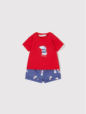 Mayoral Mayoral Komplet t-shirt i spodenki 1203 Kolorowy Regular Fit