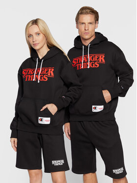 Champion Champion Mikina STRANGER THINGS Unisex 217780 Čierna Regular Fit