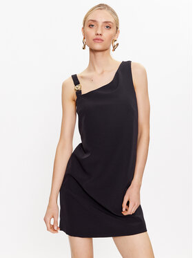 Just Cavalli Just Cavalli Лятна рокля 74PBO935 Черен Regular Fit