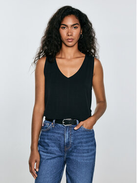 BIG STAR BIG STAR Top PISTIMA Czarny Basic Fit