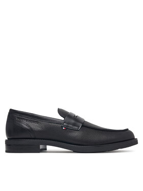 Tommy Hilfiger Tommy Hilfiger Lords kingad Lth Mix Dress Hilfiger Loafer FM0FM06087 Must