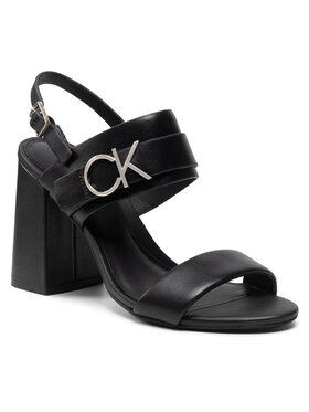 Calvin Klein Calvin Klein Basutės Almond Blk Hl Sandal 85 W/Hgw HW0HW00710 Juoda
