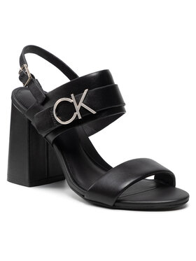 Calvin Klein Calvin Klein Szandál Almond Blk Hl Sandal 85 W/Hgw HW0HW00710 Fekete