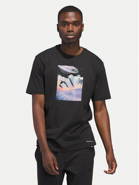adidas adidas Tričko All Day I Dream About Summer JI9417 Čierna Regular Fit