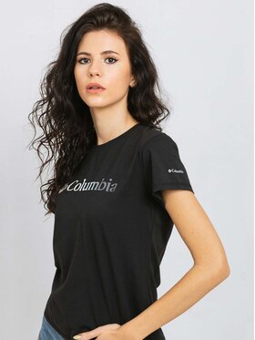Columbia Columbia T-Shirt EL2191-011 R. S Czarny Regular Fit