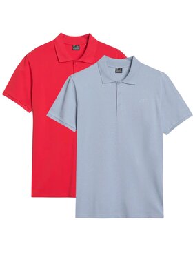 4F 4F Súprava 2 polo tričiek 2P-SS-4FWSS25TPTSM407-92S Farebná Regular Fit