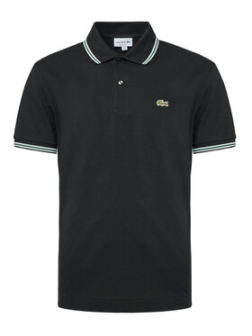 Lacoste Lacoste Тениска с яка и копчета PH9875 Черен Regular Fit