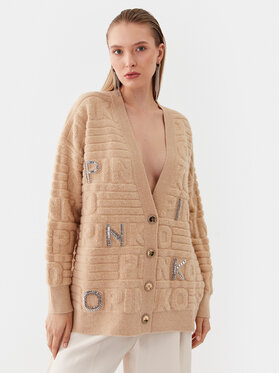 Pinko Pinko Kardigāns Daino 101569 A117 Bēšs Regular Fit