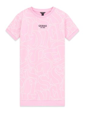 Guess Kids Guess Kids Každodenní šaty 183838 Růžová Classic Fit