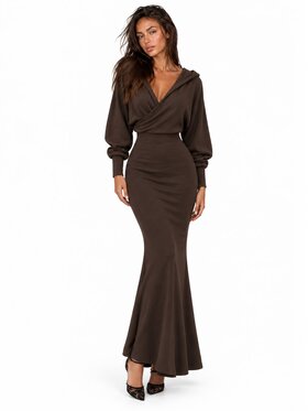 Agatha Studio Agatha Studio Sukienka codzienna A26ZS-SU-K07 Brązowy Slim Fit