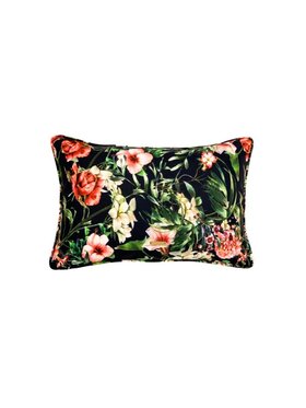 Sweet Living Sweet Living Poduszka Poduszka outdoor Flower SL Collection Basic Czarny