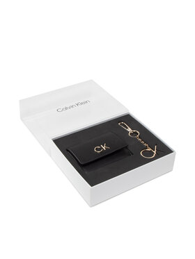 Calvin Klein Calvin Klein Coffret cadeau Re-Lock Trifold Xxs + Key Fob K60K610016 Noir