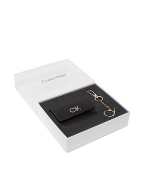 Calvin Klein Calvin Klein Dovanų rinkinys Re-Lock Trifold Xxs + Key Fob K60K610016 Juoda