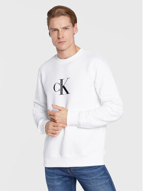 Calvin Klein Jeans Calvin Klein Jeans Džemperis ar kapuci J30J321900 Balts Regular Fit