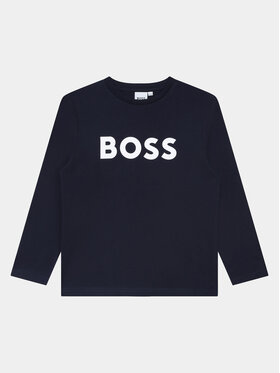 BOSS Boss Blúz J25P25 D Sötétkék Regular Fit