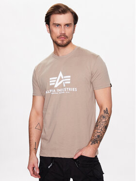 Alpha Industries Alpha Industries T-Shirt Basic 100501 Béžová Regular Fit