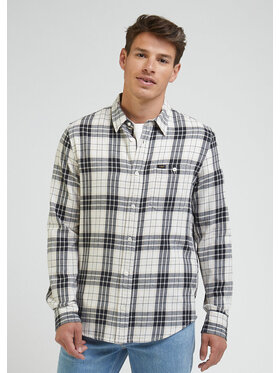 Lee Lee Koszula LEESURE SHIRT Biały Regular Fit