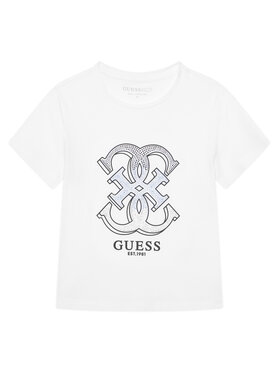 Guess Guess Tričko J6RI28 K6YW4 Biela Regular Fit