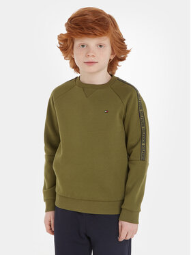 Tommy Hilfiger Tommy Hilfiger Суитшърт Tape KB0KB08496 S Зелен Regular Fit