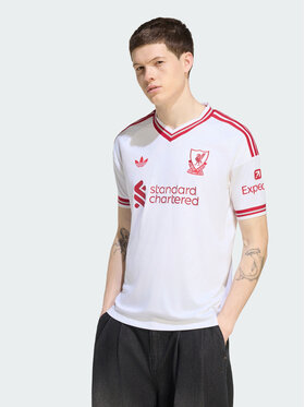 adidas adidas Koszulka techniczna 171363 Biały Slim Fit