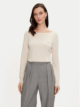 Tommy Hilfiger Tommy Hilfiger Kampsun WW0WW40099 Beež Regular Fit