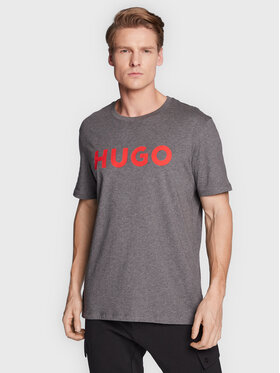 Hugo Hugo Marškinėliai Dulivio 50467556 Pilka Regular Fit