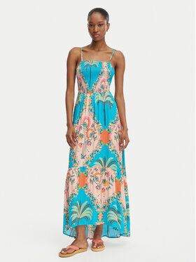 Maaji Maaji Sukienka letnia Isadora PT2123CLD009 Błękitny Regular Fit