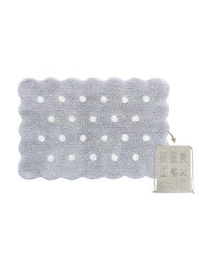 Lorena Canals Lorena Canals Dywan dziecięcy Dywan Bawełniany Mini Biscuit Pearl Grey 70x100 Szary
