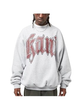 Karl Kani Karl Kani Mikina Inside Out Crew Šedá Regular Fit