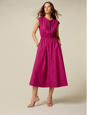 Oltre Oltre Sukienka codzienna 7030J000855N019 Różowy A-Line Fit