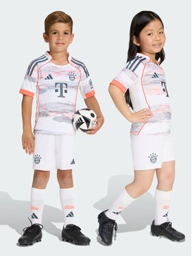 adidas adidas Komplet sportowy FC Bayern 25/26 Away Mini Kit Kids Biały Regular Fit