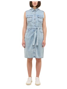 Mustang Mustang Sukienka codzienna Style Brooklyn Dress Niebieski Regular Fit