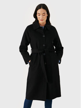 Part Two Part Two Wollmantel Rinna 30306929 Schwarz Regular Fit
