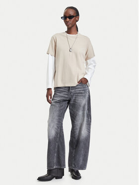 G-STAR G-STAR T-Shirt Unit D29896-B771 Beżowy Regular Fit