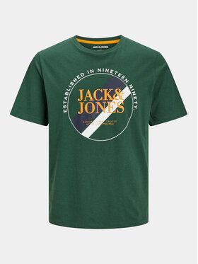 Jack&Jones Jack&Jones T-Shirt Loof 12248624 Zielony Standard Fit