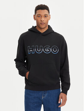 HUGO HUGO Bluza Nogudi 50549151 Czarny Regular Fit