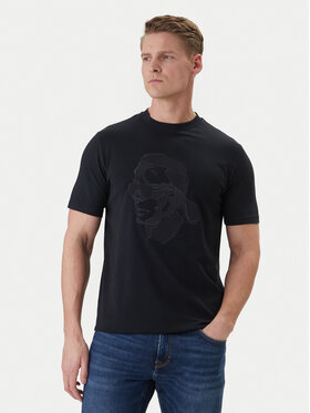 KARL LAGERFELD KARL LAGERFELD Tričko 755036 562221 Tmavomodrá Loose Fit