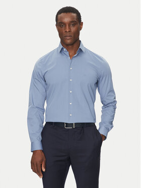 Calvin Klein Calvin Klein Košeľa Poplin Stretch Slim Shirt K10K108229 Modrá Slim Fit
