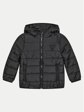 Guess Guess Geacă din puf H4BT03 WCFM0 Negru Regular Fit