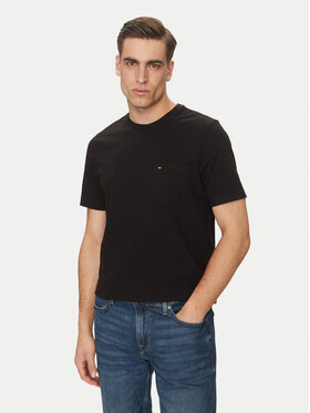 Tommy Hilfiger Tommy Hilfiger Tričko Essential Solid Pocket Tee MW0MW37283 Čierna Regular Fit