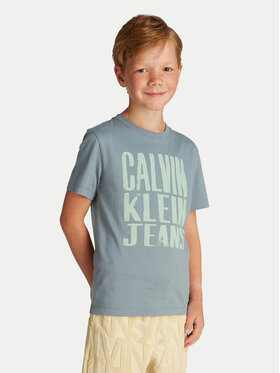 Calvin Klein Jeans Calvin Klein Jeans T-Shirt Slogan Graphic IB0IB02459 Modrá Regular Fit